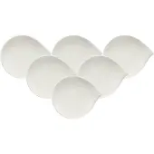Villeroy & Boch Brotteller "Brotteller Flow ø 17,5 cm 6er Set weiß", weiß, Speiseteller, Brotteller