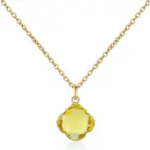 Ailoria Silberkette "Halskette CAPUCINE", Damen, gold, Halsketten Silberkette
