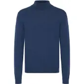 Casual Friday Rollkragenpullover "Rollkragenpullover CFEdin", Herren, Gr. L, blau (medieval blau melange), Obermaterial: 95% Baumwolle CO. 5% Kaschmir WS., Pullover Rollkragenpullover