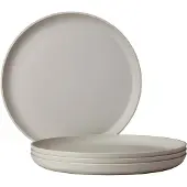 Mepal Speiseteller "Essteller Silueta ø 26 cm 4er Set", weiß (nordic weiß), L:26cm, Speiseteller, Speiseteller