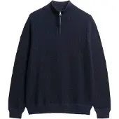 Superdry für Herren. M6110682A Pullover Textur navy (L), Lässig, Baumwolle, Marine