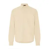 Indicode Langarmhemd "Langarmhemd IDMotoril", Herren, Gr. M, N-Gr, beige (fog), Obermaterial: 100% Polyester PES., Hemden Langarmhemd
