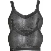 Anita Sport-BH "Sport BH momentum", Damen, Gr. 100, Cup E, schwarz (schwarz schwarz), Stoff, Obermaterial: 70% Polyester PES. 15% Polyamid PA. 15% Elasthan EL., BHs Sport-BH