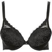 Lisca Push-up-BH "Push up BH Evelyn", Damen, Gr. 70, Cup B, schwarz, Spitze, Obermaterial: 82% Polyamid PA. 18% Elasthan EL., BHs Push-up-BH