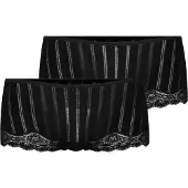 Calida Slip "Slip Panty Etude Toujours Low Cut 2P 2er Pack", Damen, Gr. 36-38, schwarz, Obermaterial: 95% Baumwolle CO. 5% Elasthan EL., Unterhosen Slip