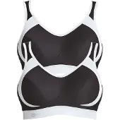 Anita Sport-BH "Sport BH extreme control", Damen, Gr. 100, Cup F, schwarz (schwarz schwarz), Stoff, Obermaterial: 76% Polyester PES. 19% Polyamid PA. 5% Elasthan EL., BHs Sport-BH