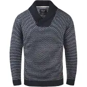 Indicode Strickfleece-Pullover "Strickpullover IDCopent", Herren, Gr. M, blau (navy), Obermaterial: 100% Polyacryl PAN., Pullover Strickfleece-Pullover