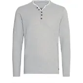 !Solid Longsleeve SOLID "Longsleeve SDBelagos", Herren, Gr. L, braun (monument), Obermaterial: 100% Baumwolle CO., Shirts Longsleeve