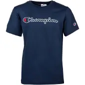 Champion Kinder Unisex T-Shirt - Oberteil, Rundhals, Baumwolle, Logo, einfarbig
