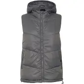 Oxmo Steppweste "Steppweste OXTabita", Damen, Gr. L, grau (pewter), Obermaterial: 100% Nylon NY., Westen Steppweste