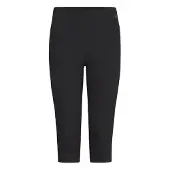 Oxmo 3/4-Leggings "3/4-Leggings OXLov", Damen, Gr. S, N-Gr, schwarz, Obermaterial: 95% Baumwolle CO. 5% Elasthan EL., Hosen 3/4-Leggings