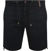 Indicode Leinenhose "Leinenhose IDMoses", Herren, Gr. M, N-Gr, schwarz, Obermaterial: 55% Leinen LI. 45% Baumwolle CO., Hosen Leinenhose