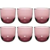 Villeroy & Boch Glas "Wassergläser Like Glass 280 ml 6er Set", pink (grape), 6 tlg., Glas, LIKE. BY , Trinkgefäße, Glas