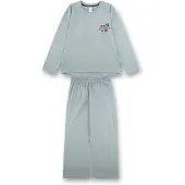 Sanetta Schlafanzug "Pyjama Pyjama long uni", Jungen, Gr. 140, grün (hellgrün), Obermaterial: 100% Baumwolle CO., Homewear-Sets Schlafanzug