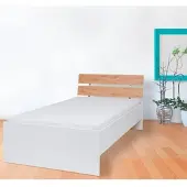 Priess Futonbett "Lissabon", braun (lichtweiß, astkernbuche), B:96cm, Betten, Futonbett