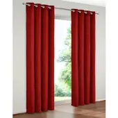 Wirth Vorhang "Holmsund 288g/qm" Gr. 8, rot, B:172cm H:160cm, Chenille, Polyacryl, Gardinen, Vorhang