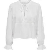 ONLY Langarmbluse "ONLVICKY LIFE L/S EMB TOP WVN NOOS"
