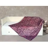 Kinzler Wohndecke "Kaschmirtouch", lila (beere), B:150cm L:200cm, Polyester, Wohndecken, Wohndecke, elegantes Allover-Design, Kuscheldecke, bedruckt, 150x200 cm