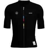 Santini Uci World Champion Mondo 2025 Kurzarm-radtrikot Schwarz S Schwarz S