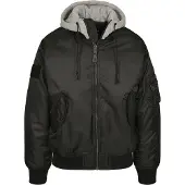 Brandit MA1 Sweat Hoodie Jacke Herren schwarz, 3XL