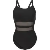 Arena - Women's Mesh Equals Swimsuit Back B - Badeanzug Gr 44 schwarz