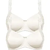 Susa Minimizer-BH "2er Pack Minimizer BH mit Bügel London", Damen, Gr. 75, Cup E, beige (champagner champagner), Obermaterial: 77% Polyamid PA. 23% Elasthan EL., BHs Minimizer-BH