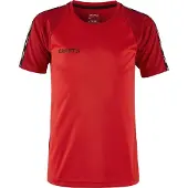 Craft Sportshirt Kinder Squad Go Contrast Jersey Bright Red-Größe 122