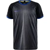 Craft Sportshirt Kinder Progress 2.0 Graphic Jersey Black/Club Cobolt-Größe 158