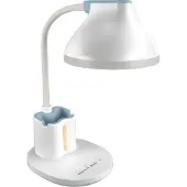 Ideus 7-W-LED-Schreibtischlampe mit einstellbarer Lichtfarbe und Berührungsschalter, weiß, DEBRA 04230