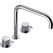 Vola Dreiloch-Zweigriffmischer KV4, chrom hochglanz, KV4-16