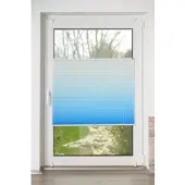 K-Home Plissee "Farbverlauf Sunrise" Lichtschutz ohne Bohren verspannt
