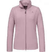Schöffel Fleecejacke SCHÖFFEL "Fleece Jacket Leona3", Damen, Gr. 36, rosa (3105, rosa), Oberstoff: 100% Polyester, regular fit, hoch geschlossener Ausschnitt, Jacken Fleecejacke
