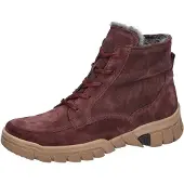 Waldlaufer H-Lumi 904801-020 Boots, Damen, Bordo (Rot), Leder, gefüttert, - Damenschuhe Bequeme Stiefel / Stiefeletten, Rot, leder (order)