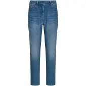 Goldner Kurzgröße: Baumwoll-Stretch Mom Jeans SARA in hellblau | Gr.: 20