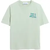 Armedangels - Women's Lualaa Embro - T-Shirt Gr XXL grau/grün