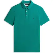 Tommy Hilfiger Poloshirt "1985 SLIM POLO" Markenstickerei, aus Baumwoll-Piqué