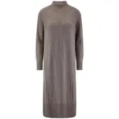 DAY.LIKE Strickkleid Stehkragen beige