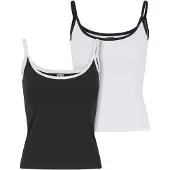 Urban Classics Tanktop "Ladies Contrast Basic Top 2-Pack"