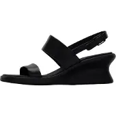 Camper für Damen. K201915-001 Ledersandalen Louise schwarz (36), 5 bis 8 cm, Schnalle, Lässig