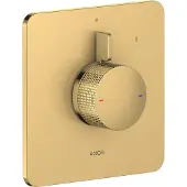 Hansgrohe AXOR Citterio C Mischer Unterputzmodell für 1 Verbraucher, Cubic cut, 49651990, Farbe: Polished Gold Optic