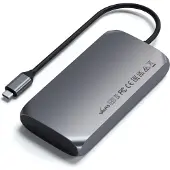Satechi ST-UCM1HM, USB Typ-C, HDMI, USB 3.2 Gen 2 (3.1 Gen 2) Type-A, USB Typ-C, 5000 Mbit/s, 60 Hz, Grau, 85 W