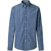 Pepe Jeans für Herren. PM3091180 Presley blaues Hemd (L), Lässig, Baumwolle, Langarm