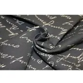 Adam Audio Tischdecke ADAM "Scribble", schwarz (schwarz, natur), B:190cm L:130cm, Bio-Baumwolle, Leinen, Tischdecken, Tischdecke, aus Leinen und Bio-Baumwolle,Made in Germany