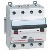 Legrand 411245 DX3 FI/LS-Schalter C-Charakteristik, 20A, 4-polig, 6kA, 30mA, Typ F, 400VAC, 4TE