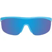 SKECHERS - Sonnenbrille für Damen SE6106-Maske-Form, Farbe glänzendes Blau ., Gläsern farbe blau verspiegelt.,