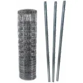 Aquagart 50m Wildzaun Forstzaun 100/8/15+ Z-Profil Zaunpfosten