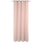 Wirth Vorhang "Sunday", rosa, B:142cm H:255cm, Jacquard, Baumwolle, Polyester, Gardinen, Vorhang, nach Maß