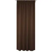 Wirth Vorhang "Newbury", braun, B:130cm H:345cm, Baumwolle, Polyester, Gardinen, Vorhang, nach Maß