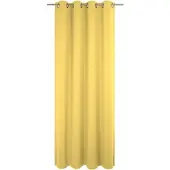 Wirth Vorhang "Trondheim B", gelb, B:132cm H:225cm, Chenille, Polyacryl, Gardinen, Vorhang