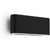 Wever & Ducre Außenwandleuchte Kiosk 1.0, dimmbar, schwarz, Aluminium, Wandleuchte außen